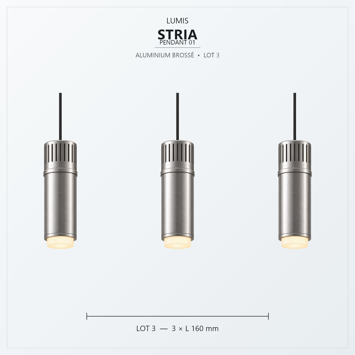 STRIA aluminium brossé, intégration intérieure 3