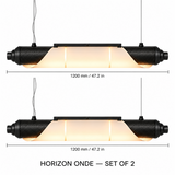 HORIZON ONDE — 1200 mm — lot de 2 — suspension linéaire en carbone