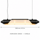 HORIZON ONDE — 1200 mm — unité — suspension linéaire en carbone