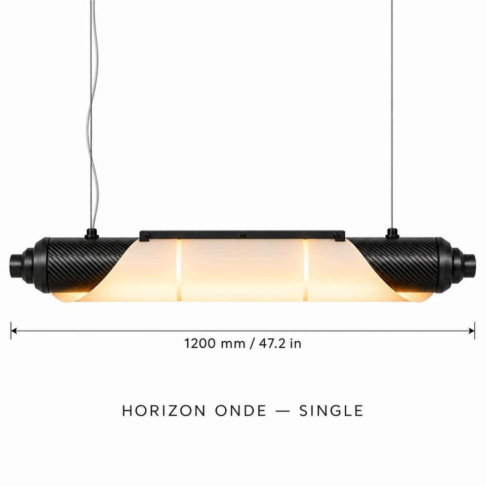 HORIZON ONDE — 1200 mm — unité — suspension linéaire en carbone