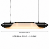 HORIZON ONDE — 1500 mm — unité — suspension linéaire en carbone