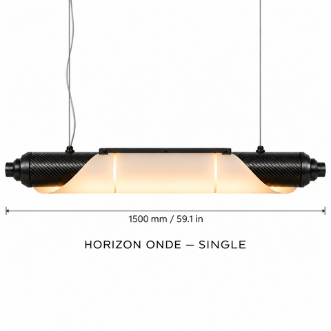 HORIZON ONDE — 1500 mm — unité — suspension linéaire en carbone