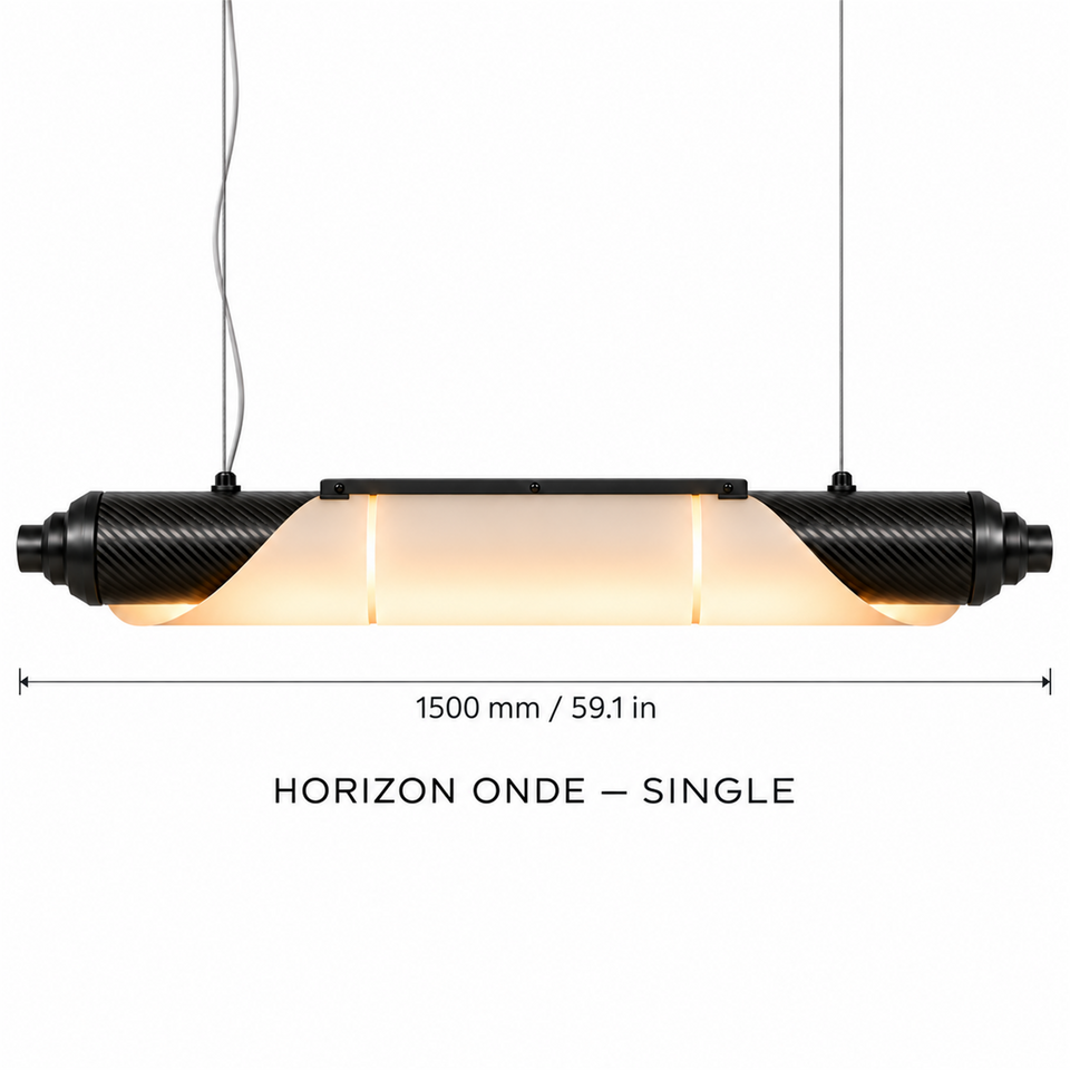 HORIZON ONDE — 1500 mm — unité — suspension linéaire en carbone