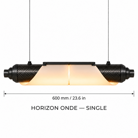 HORIZON ONDE — 600 mm — unité — suspension linéaire en carbone