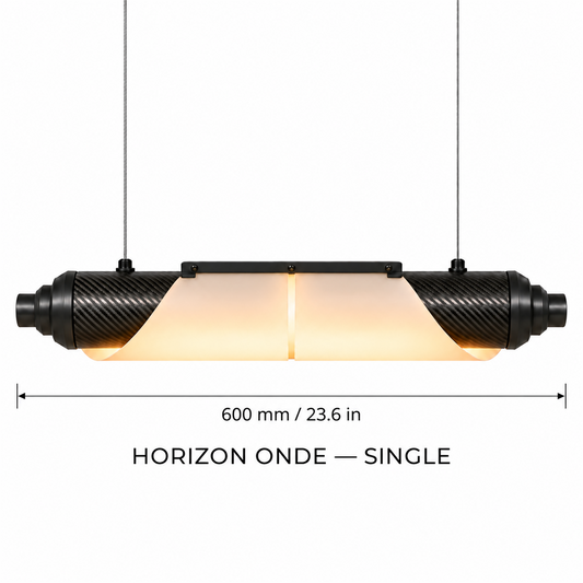 HORIZON ONDE — 600 mm — unité — suspension linéaire en carbone