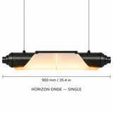 HORIZON ONDE — 900 mm — unité — suspension linéaire en carbone