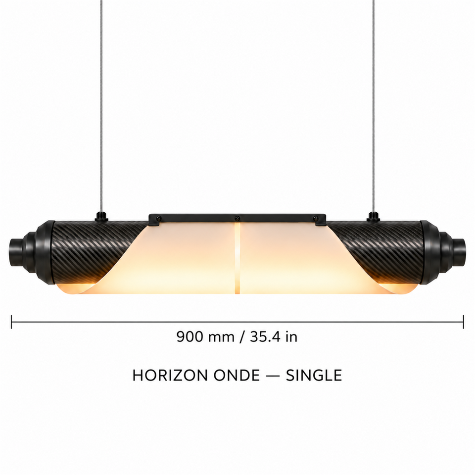 HORIZON ONDE — 900 mm — unité — suspension linéaire en carbone