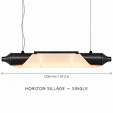 HORIZON SILLAGE — 1200 mm — unité — suspension linéaire en carbone