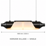 HORIZON SILLAGE — 600 mm — unité — suspension linéaire en carbone