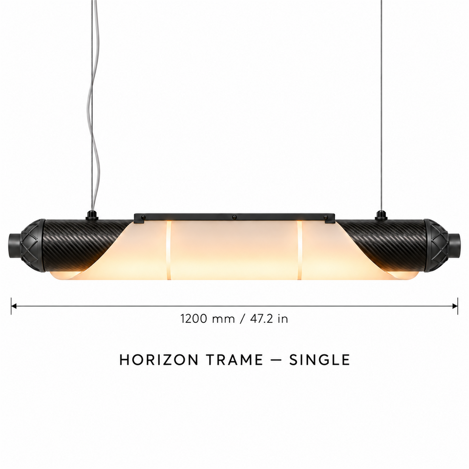 HORIZON TRAME — 1200 mm — unité — suspension linéaire en carbone