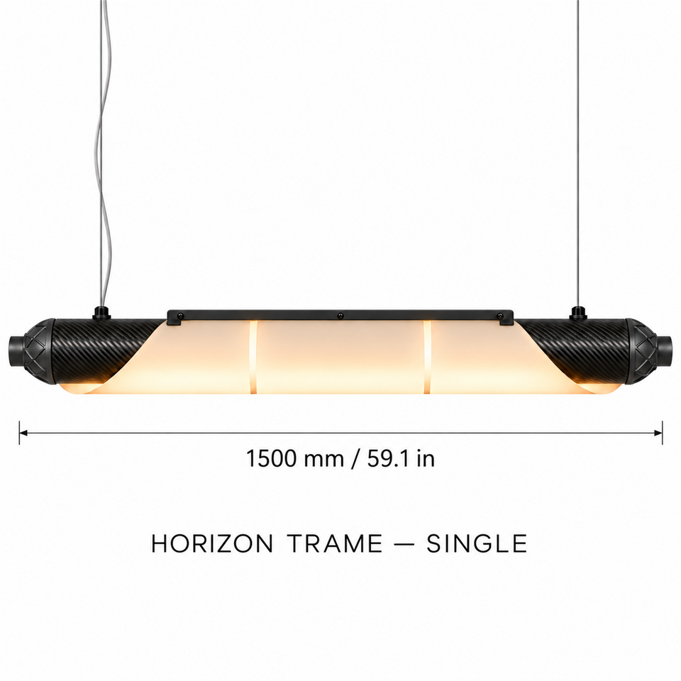 HORIZON TRAME — 1500 mm — unité — suspension linéaire en carbone