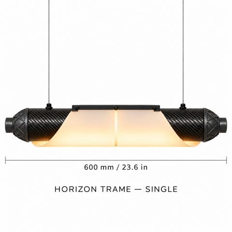 HORIZON TRAME — 600 mm — unité — suspension linéaire en carbone