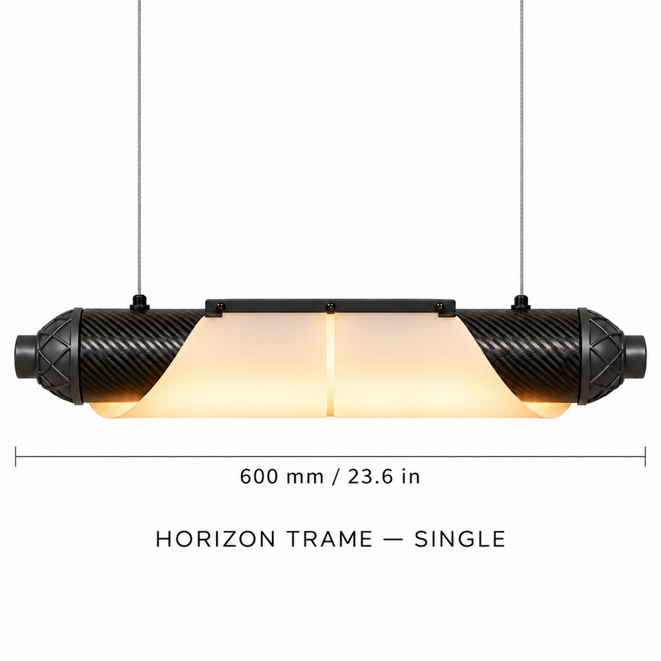 HORIZON TRAME — 600 mm — unité — suspension linéaire en carbone