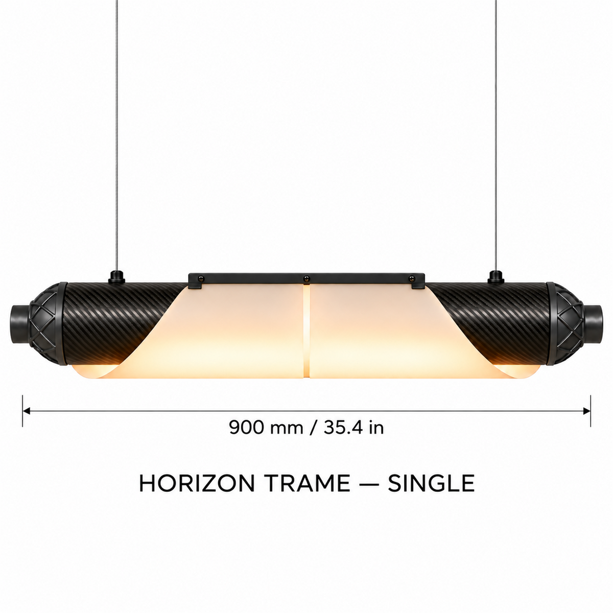 HORIZON TRAME — 900 mm — unité — suspension linéaire en carbone