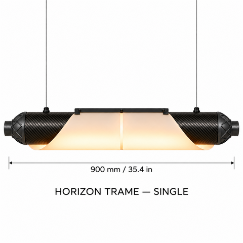 HORIZON TRAME — 900 mm — unité — suspension linéaire en carbone