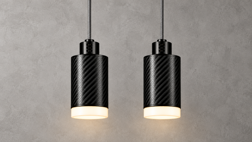 PULSE Pendant 01 — Suspension en carbone