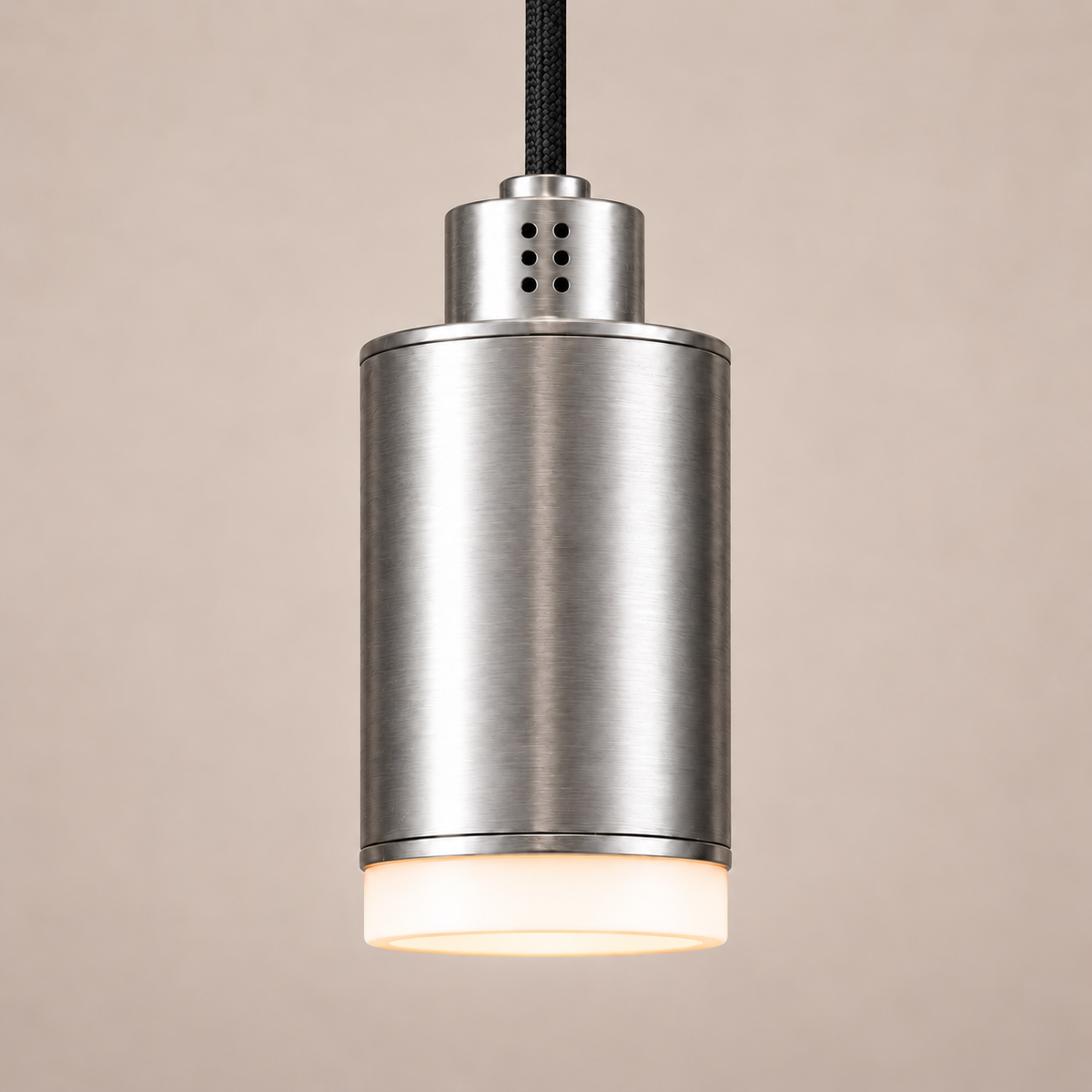 PULSE aluminium brossé, suspension simple