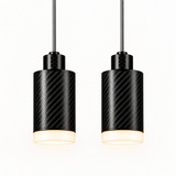 PULSE Pendant 01 — configuration Duo — suspension en carbone