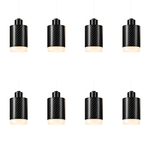 PULSE Lustre 08 — Pendant 01 — suspension en carbone