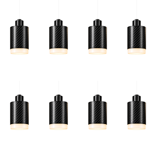 PULSE Lustre 08 — Pendant 01 — suspension en carbone