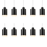 PULSE Lustre 10 — Pendant 01 — suspension en carbone