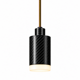 PULSE Pendant 01 — câble textile Jaune moutarde