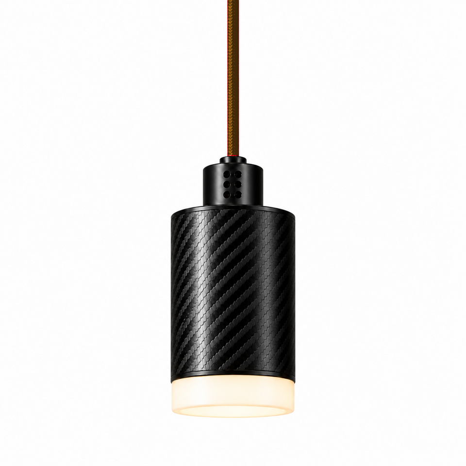 PULSE Pendant 01 — câble textile Miel doré