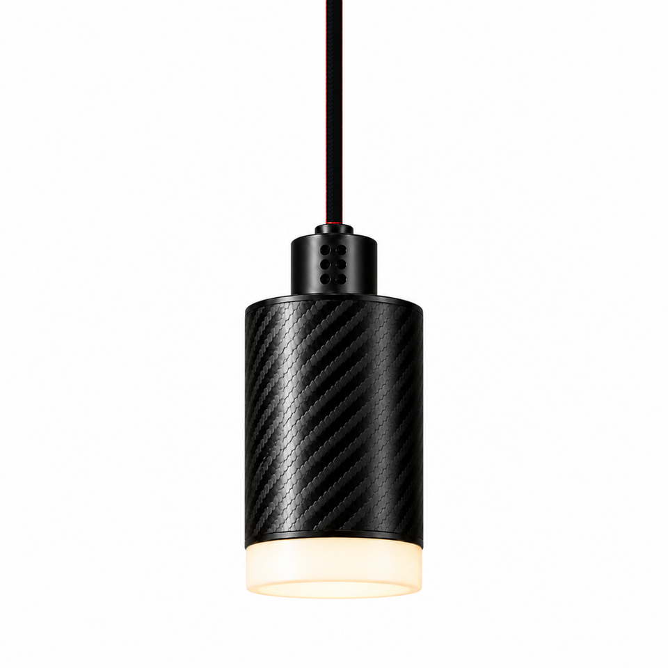 PULSE Pendant 01 — câble textile Noir