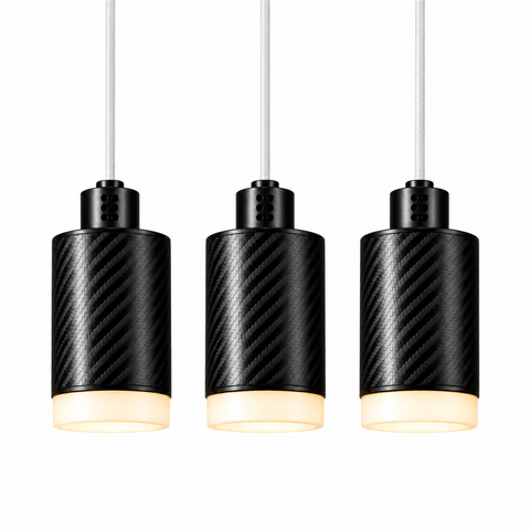 PULSE Pendant 01 — configuration Trio — suspension en carbone