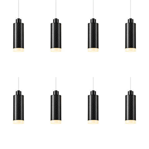 PULSE Lustre 08 — Pendant 02 — suspension en carbone