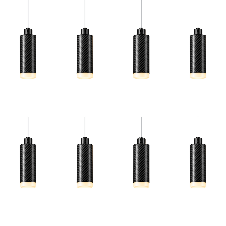 PULSE Lustre 08 — Pendant 02 — suspension en carbone