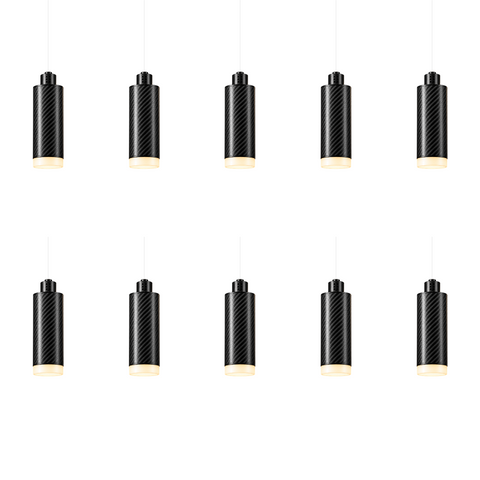 PULSE Lustre 10 — Pendant 02 — suspension en carbone