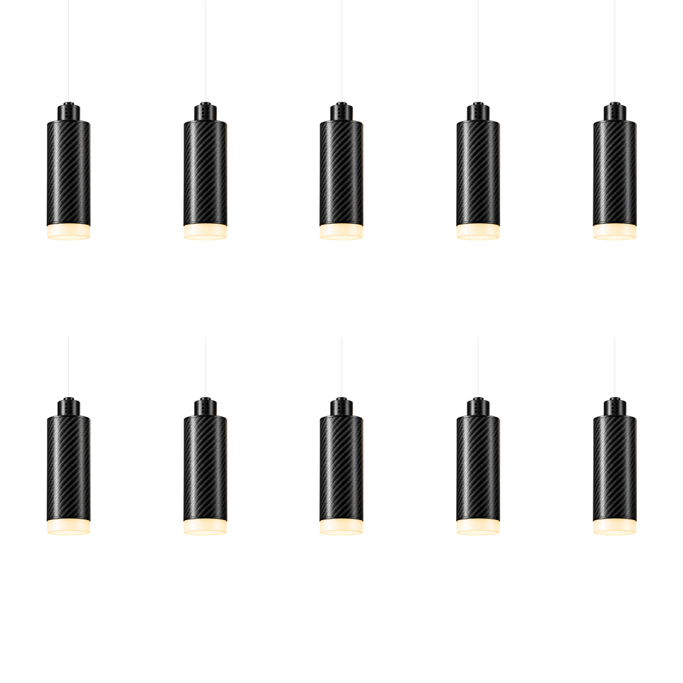 PULSE Lustre 10 — Pendant 02 — suspension en carbone