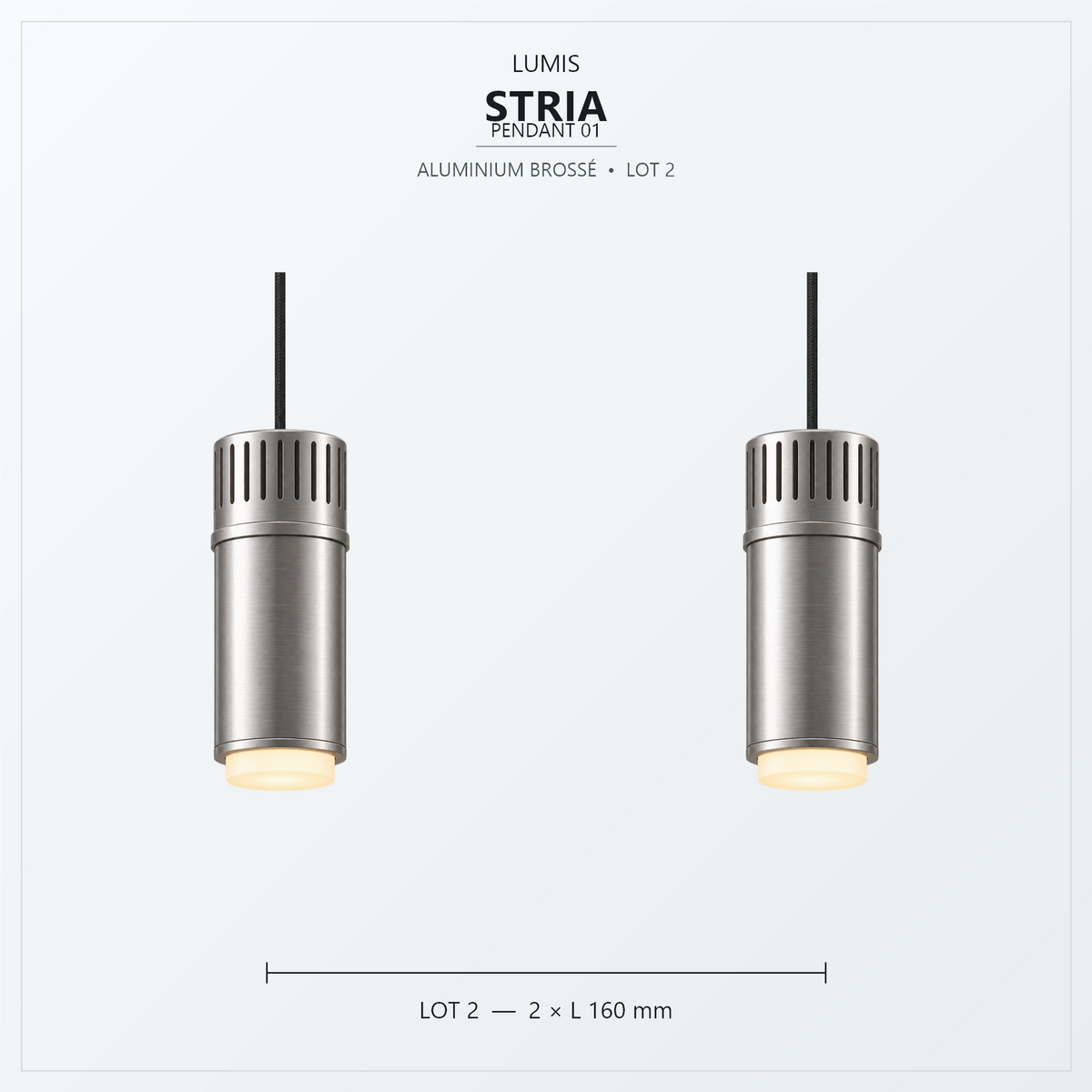 STRIA aluminium brossé, intégration intérieure 2