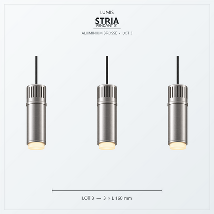 STRIA aluminium brossé, intégration intérieure 3