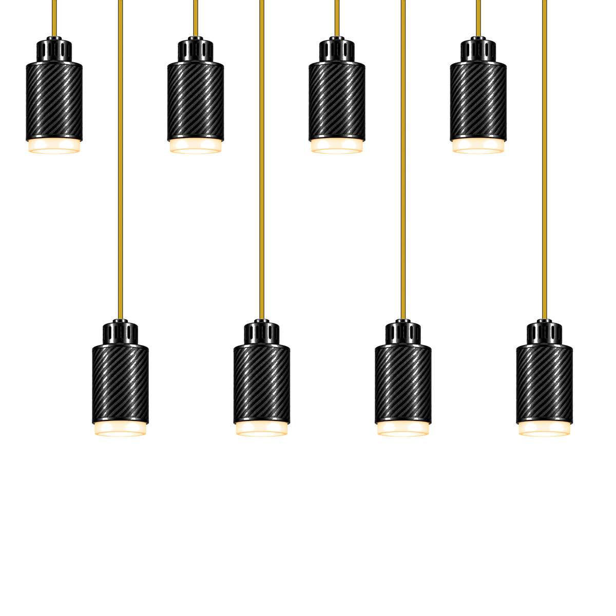 STRIA Lustre 08 — Pendant 01 — suspension en carbone