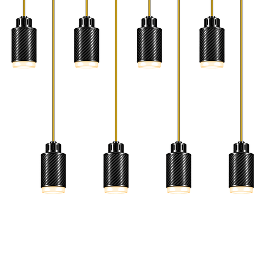 STRIA Lustre 08 — Pendant 01 — suspension en carbone