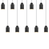 STRIA Lustre 10 — Pendant 01 — suspension en carbone