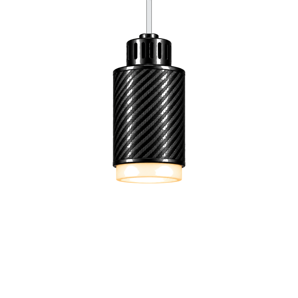 STRIA Pendant 01 — câble textile Blanc