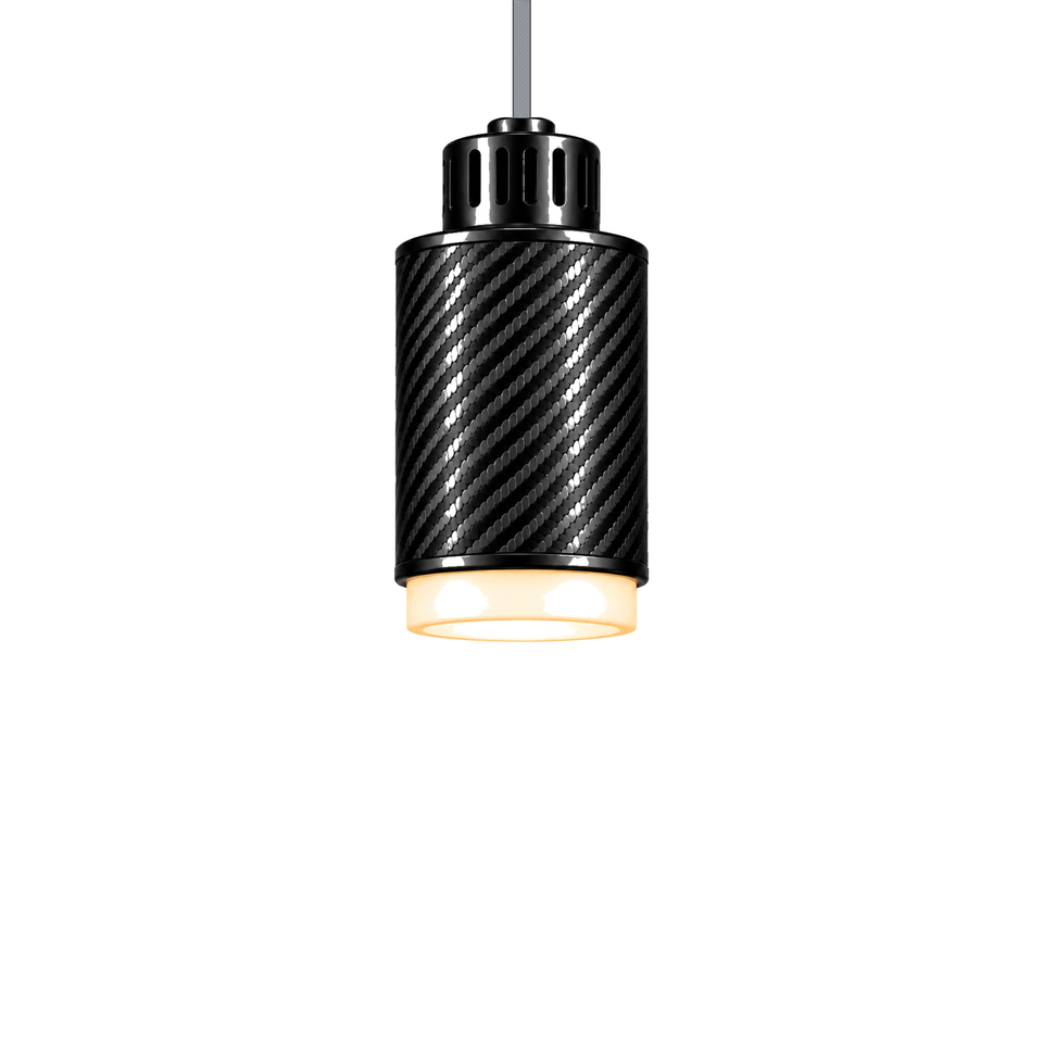 STRIA Pendant 01 — câble textile Gris