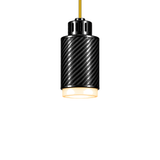 STRIA Pendant 01 — câble textile Jaune moutarde