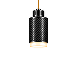 STRIA Pendant 01 — câble textile Miel doré