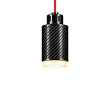 STRIA Pendant 01 — câble textile Rouge