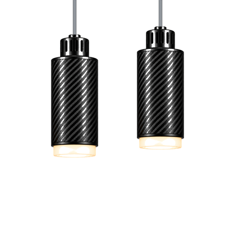 STRIA Pendant 02 — configuration Duo — suspension en carbone