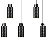 STRIA Pendant 02 — Lustre 05 — câble textile Gris
