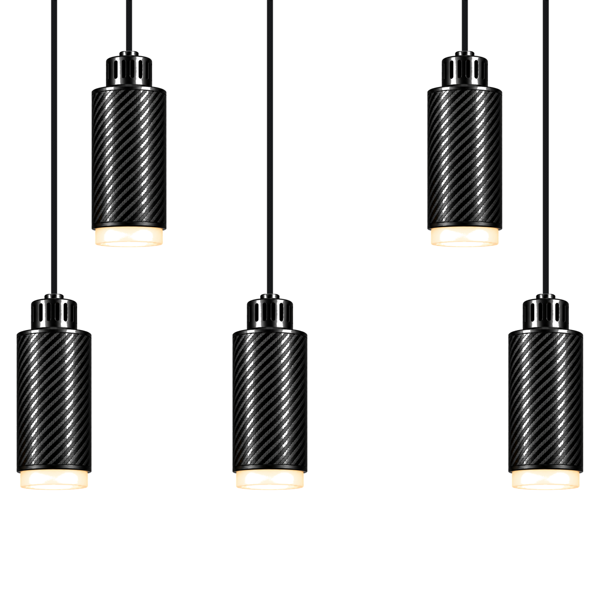 STRIA lustre 5 lumières — Pendant 02
