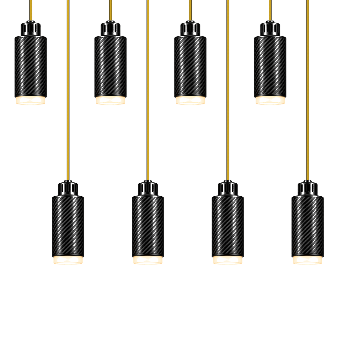 STRIA Lustre 08 — Pendant 02 — suspension en carbone