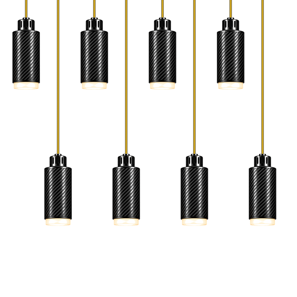 STRIA Lustre 08 — Pendant 02 — suspension en carbone