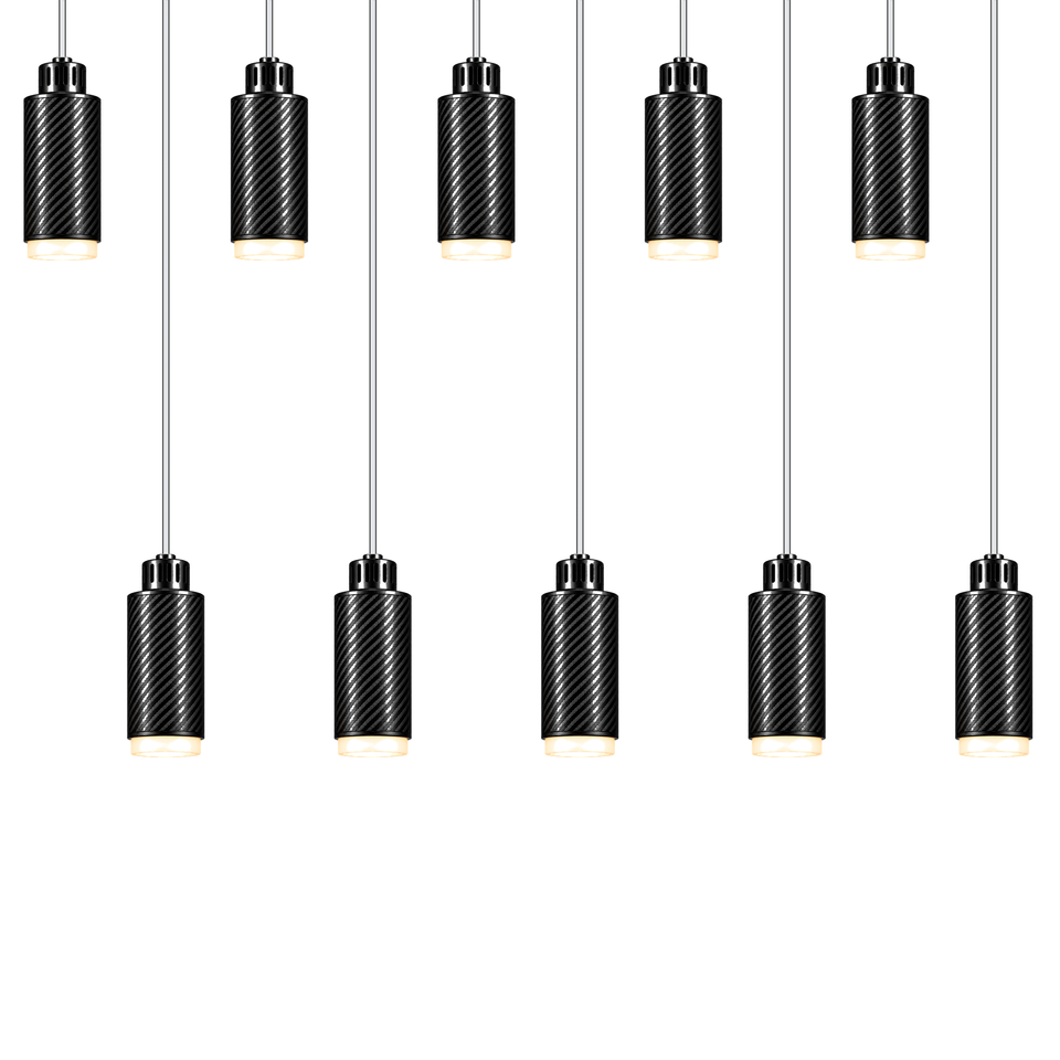 STRIA Lustre 10 — Pendant 02 — suspension en carbone