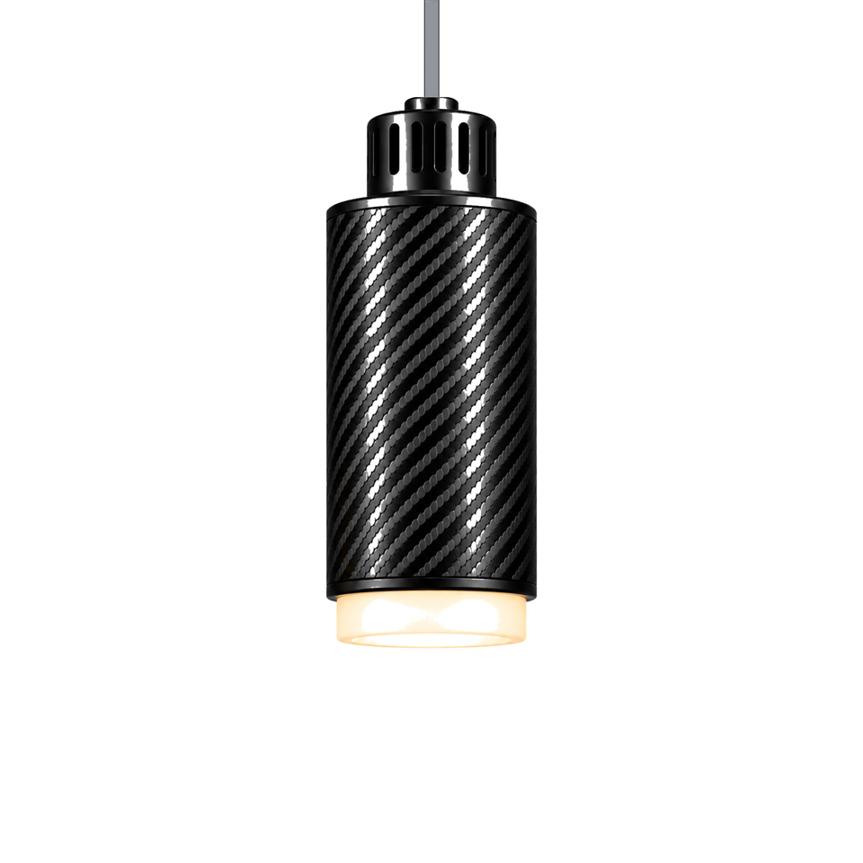 STRIA Pendant 02 — câble textile Gris